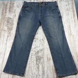 Ariat M4 Jeans Men 40x30 Bootcut Low Rise Stretch Denim Rebar Workwear Cowboy